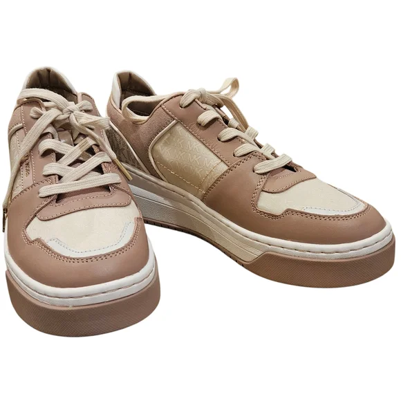 NWT Michael Kors - Pink and Gold Sneakers - Size 9.5 - Picture 4 of 9